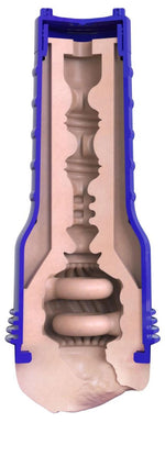 Masturbator Fleshlight Boost Bang Bej cu Ventilație Reglabilă