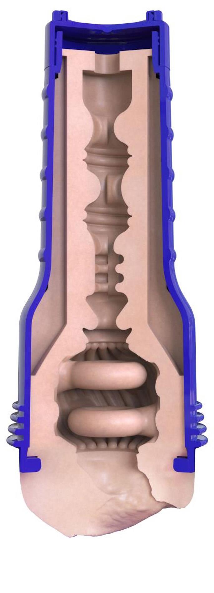 Masturbator Fleshlight Boost Bang Bej cu Ventilație Reglabilă