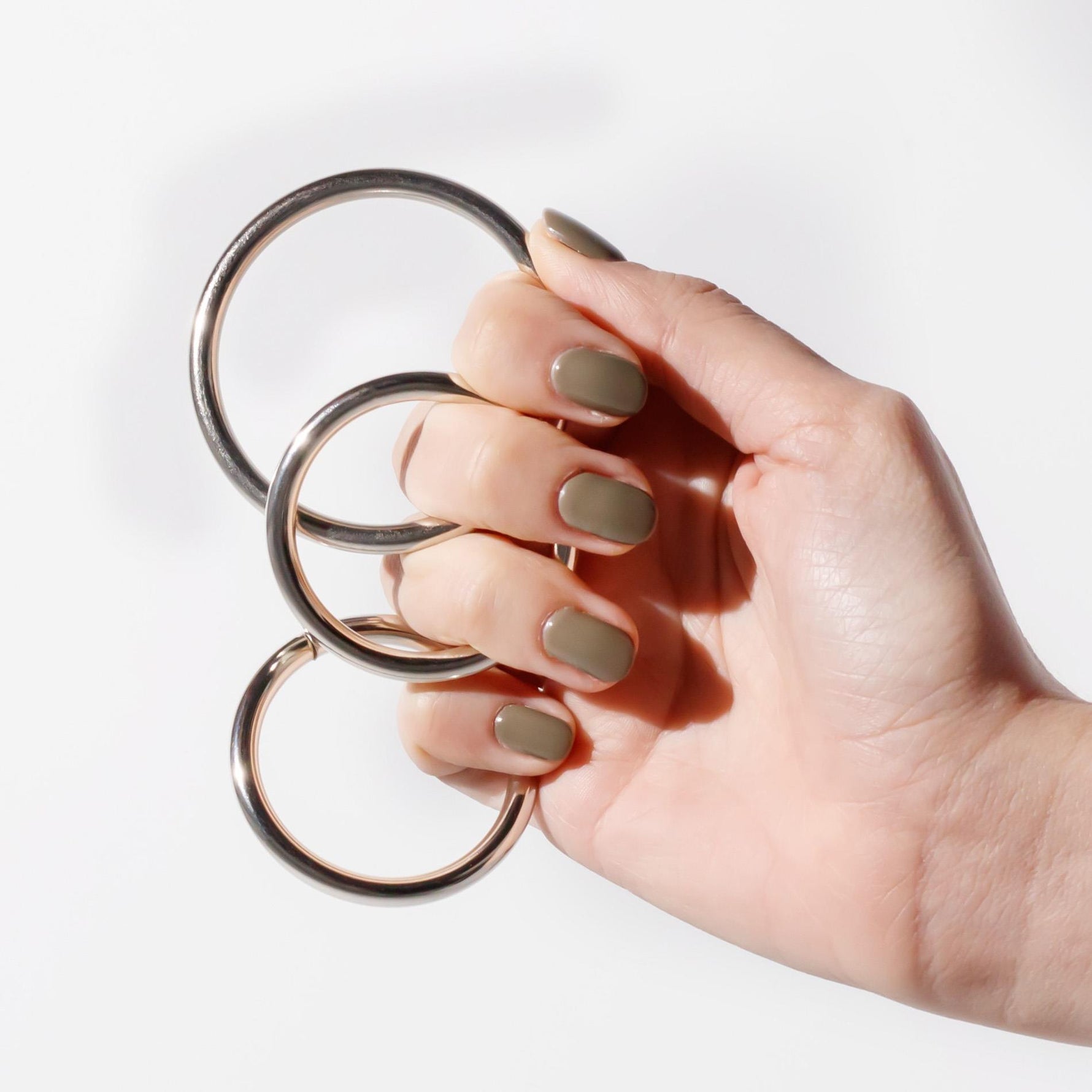 Set de 3 inele metalice Crushious Metaleros 3,85 cm