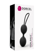Bile de gheișă din silicon Dorcel Dual Balls Noir