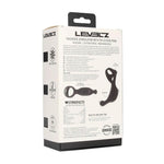 Stimulator vibrant de prostată cu inel penis triplu - negru