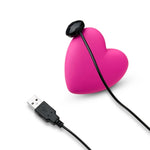 Mini vibrator cardiac Je t'aime So Divine roz USB