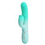 Vibrator Pretty Love Gigi din silicon cu formă de iepuraș, 7 impulsuri, 7 linguri, USB