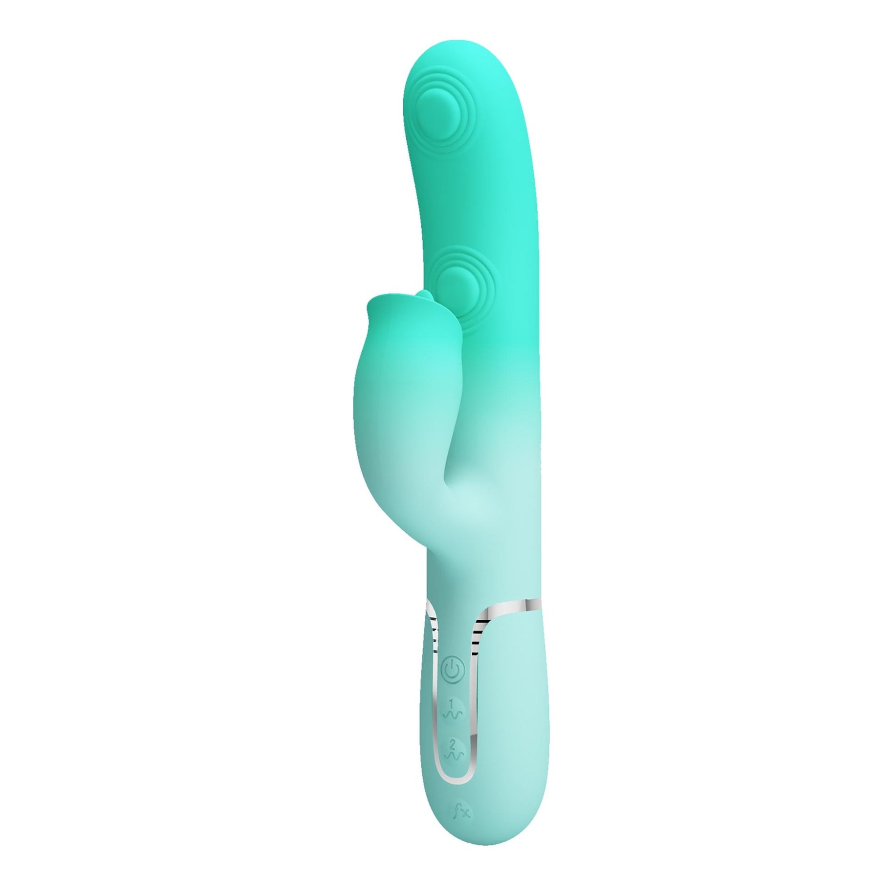 Vibrator Pretty Love Gigi din silicon cu formă de iepuraș, 7 impulsuri, 7 linguri, USB