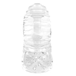 Masturbator Me You Us Glacier cu două fețe, transparent, TPE, 14,5 cm