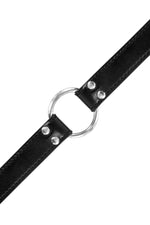 Inel metalic Fetish Tentation, negru, 48 mm