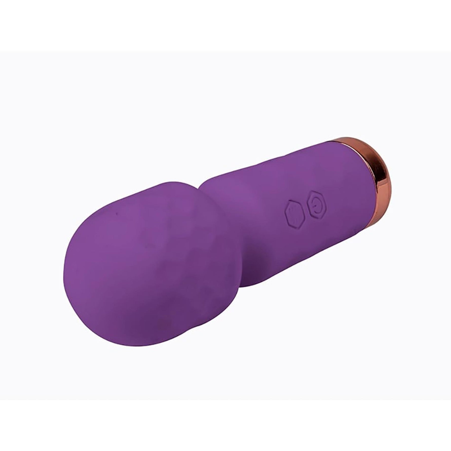 Baghetă de masaj mini din silicon violet Fantasy Eros USB 12 cm
