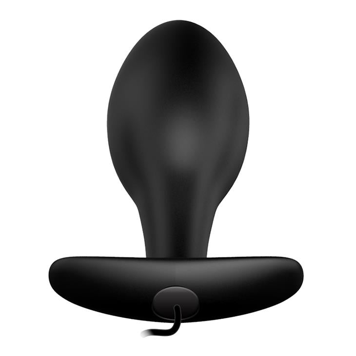 Dop anal vibrant Pretty Love din silicon, negru, 12 moduri, 8,5 cm