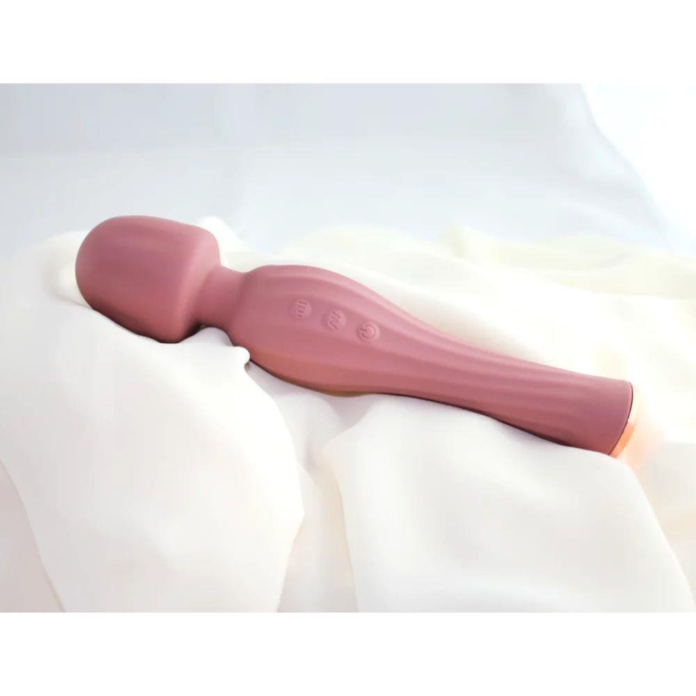 Vibrator Velvet Vibe roz deschis, impermeabil, 20 cm