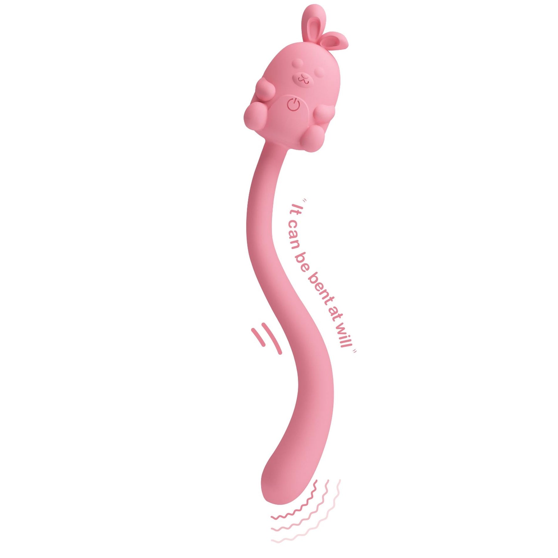 Stimulator clitoridian USB din silicon cu formă de iepuraș drăguț Pretty Love, 7 vibrații