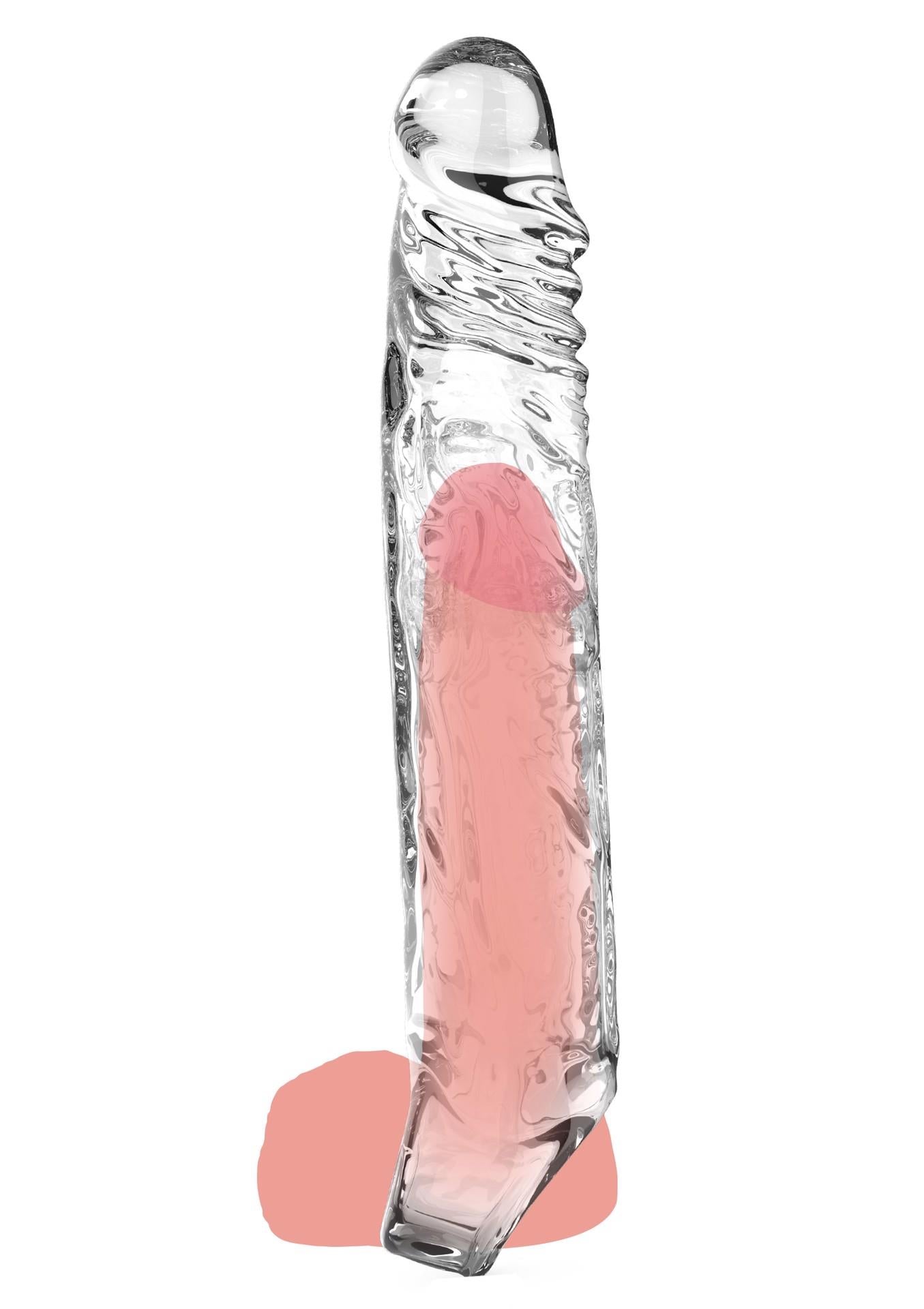 Extensor de penis ToyJoy Get Real, transparent, XL, 22,5 cm