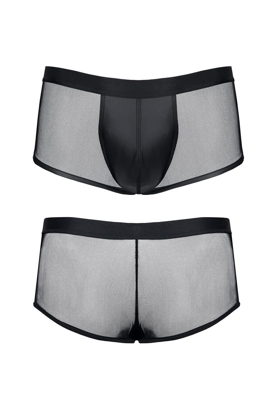 Pantaloni scurți pentru bărbați Regnes Fetish Planet L cu aspect ud și plasă elastică