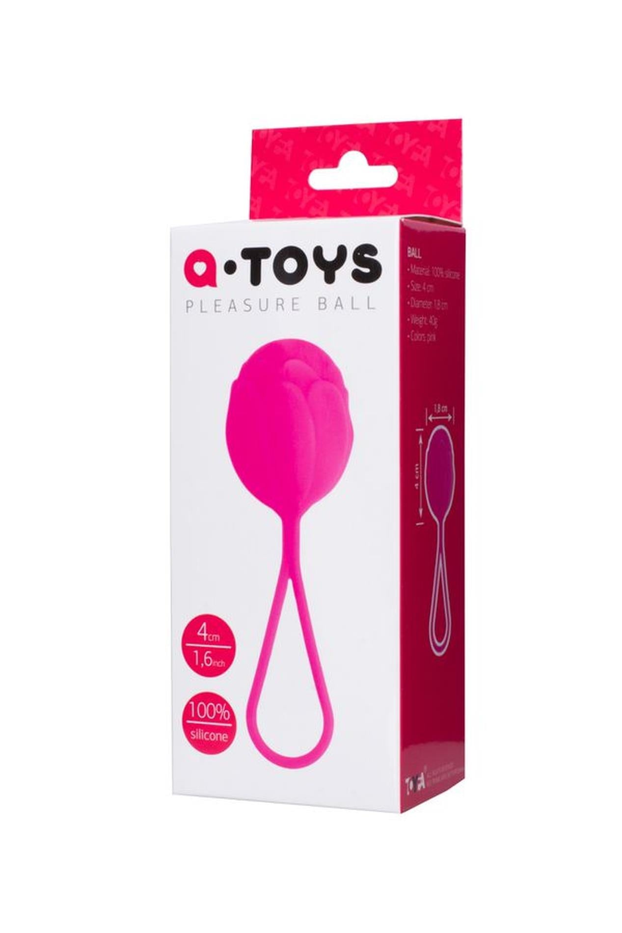 Bile vaginale din silicon A-Toys Rosi roz 3,5 cm
