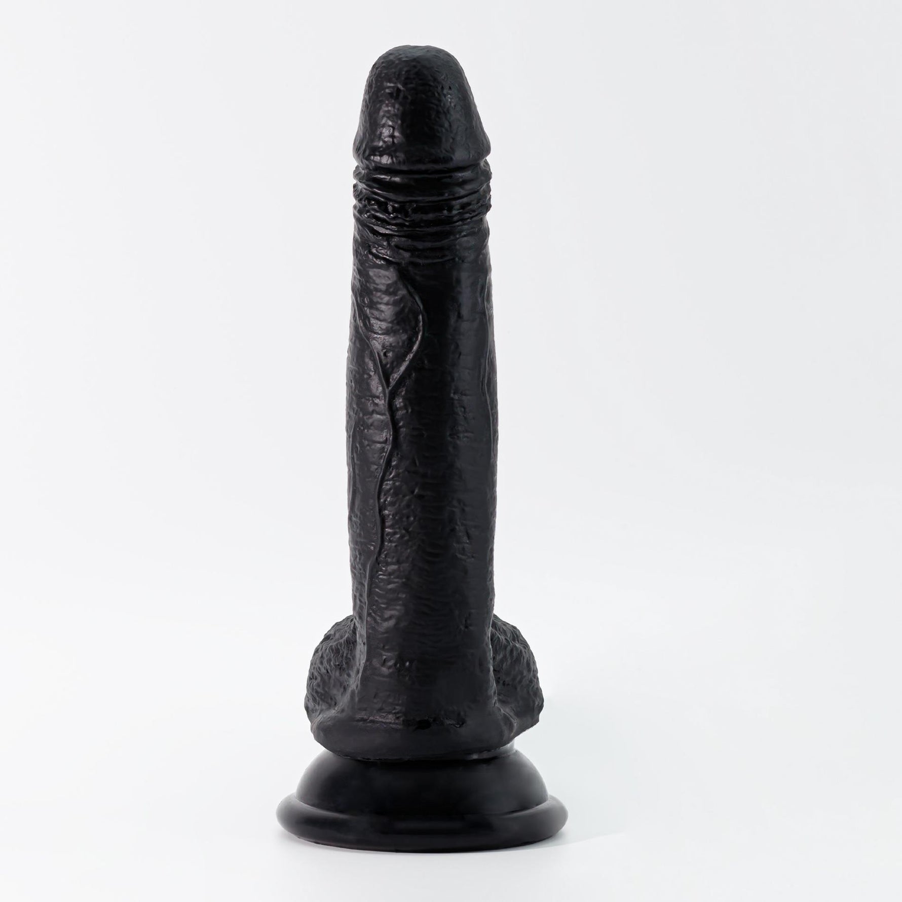 Dildo realist din silicon Crushious Inviktus negru 19 cm