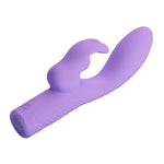 Vibrator Pretty Love Elivia din silicon cu formă de iepuraș, cu 10 funcții, punct G, USB