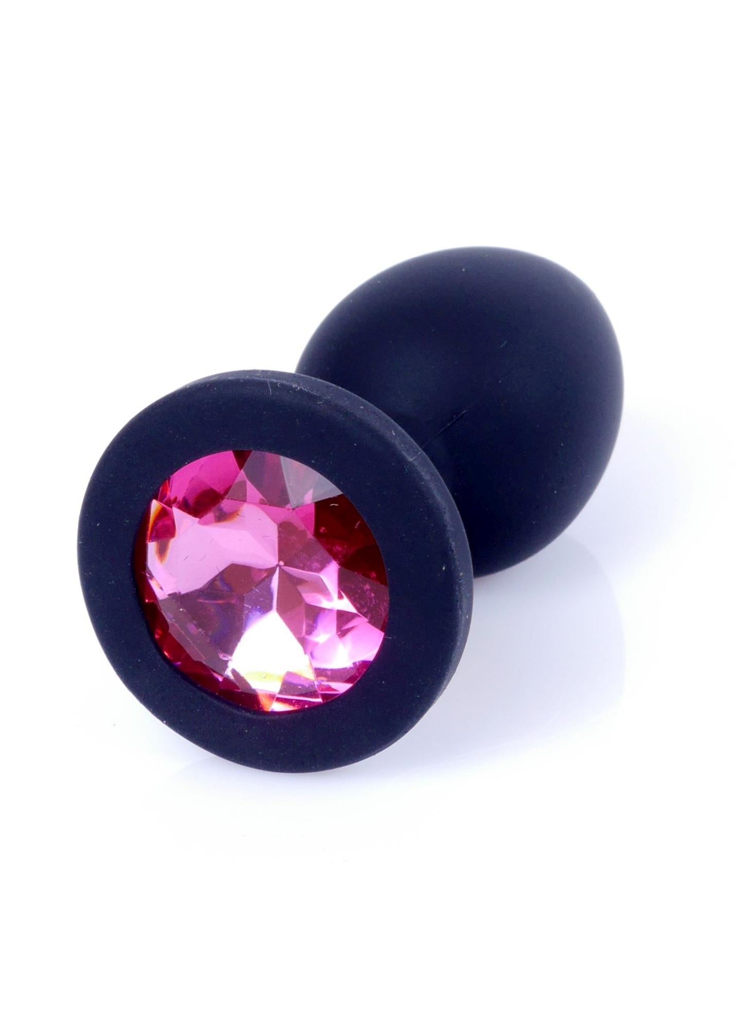 Bijuterii anale din silicon MyLove Toys, negre, mici, 7 cm