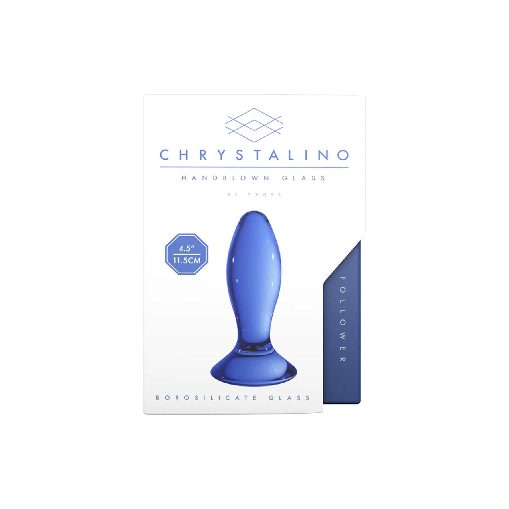Dop anal din sticlă Chrystalino 11,5 cm