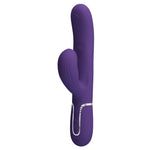 Vibrator Pretty Love din silicon cu formă de iepuraș, 14 funcții, USB
