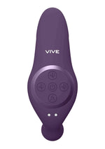 Vibrator anal Kata Vive violet cu telecomandă USB