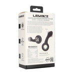 Masaj vibrant pentru prostată Levelz din silicon cu buclă, negru, 14,5 cm
