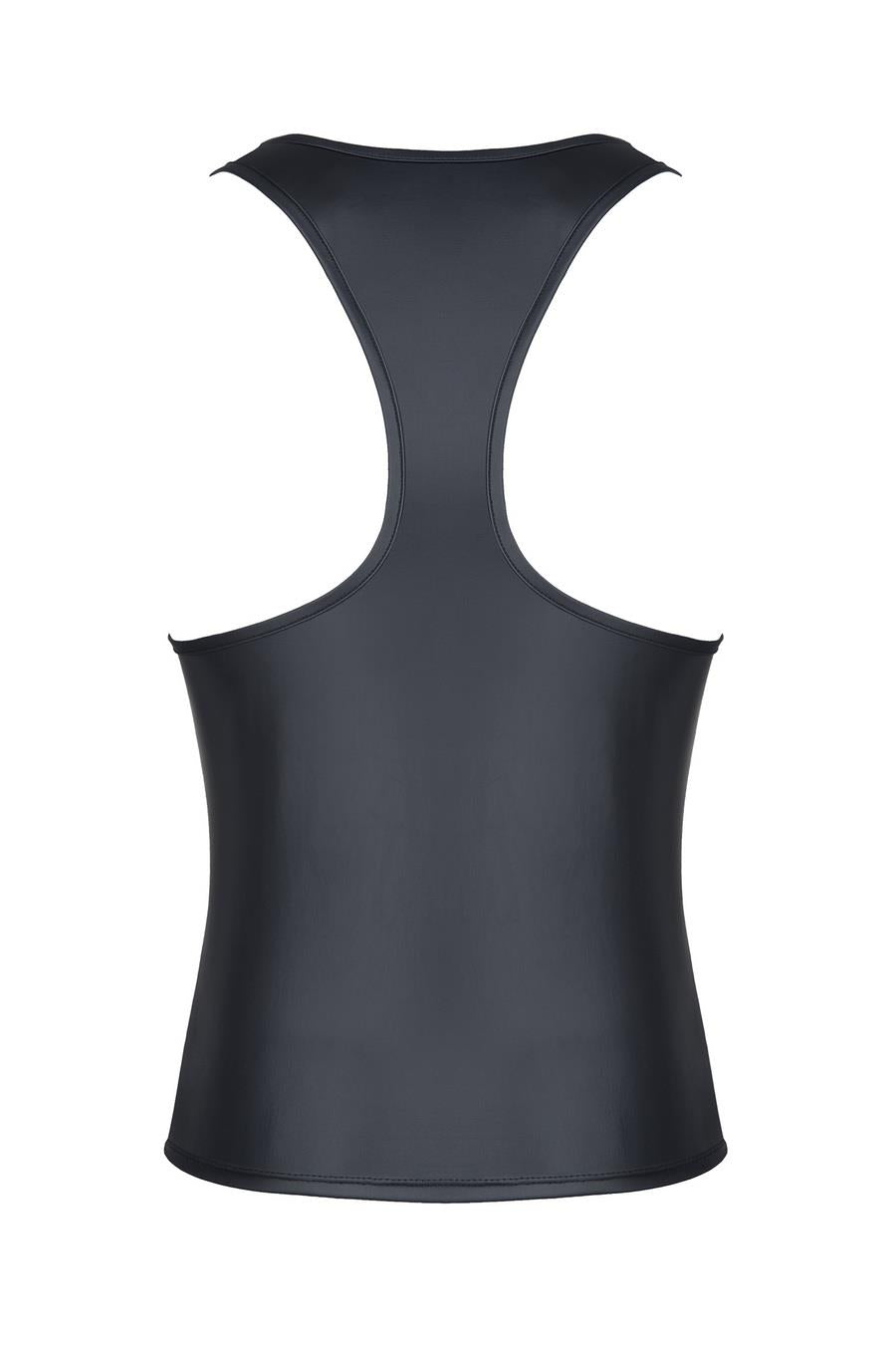 Tricou fără mâneci Regnes Fetish Planet pentru bărbați, aspect umed, negru, mărimea M