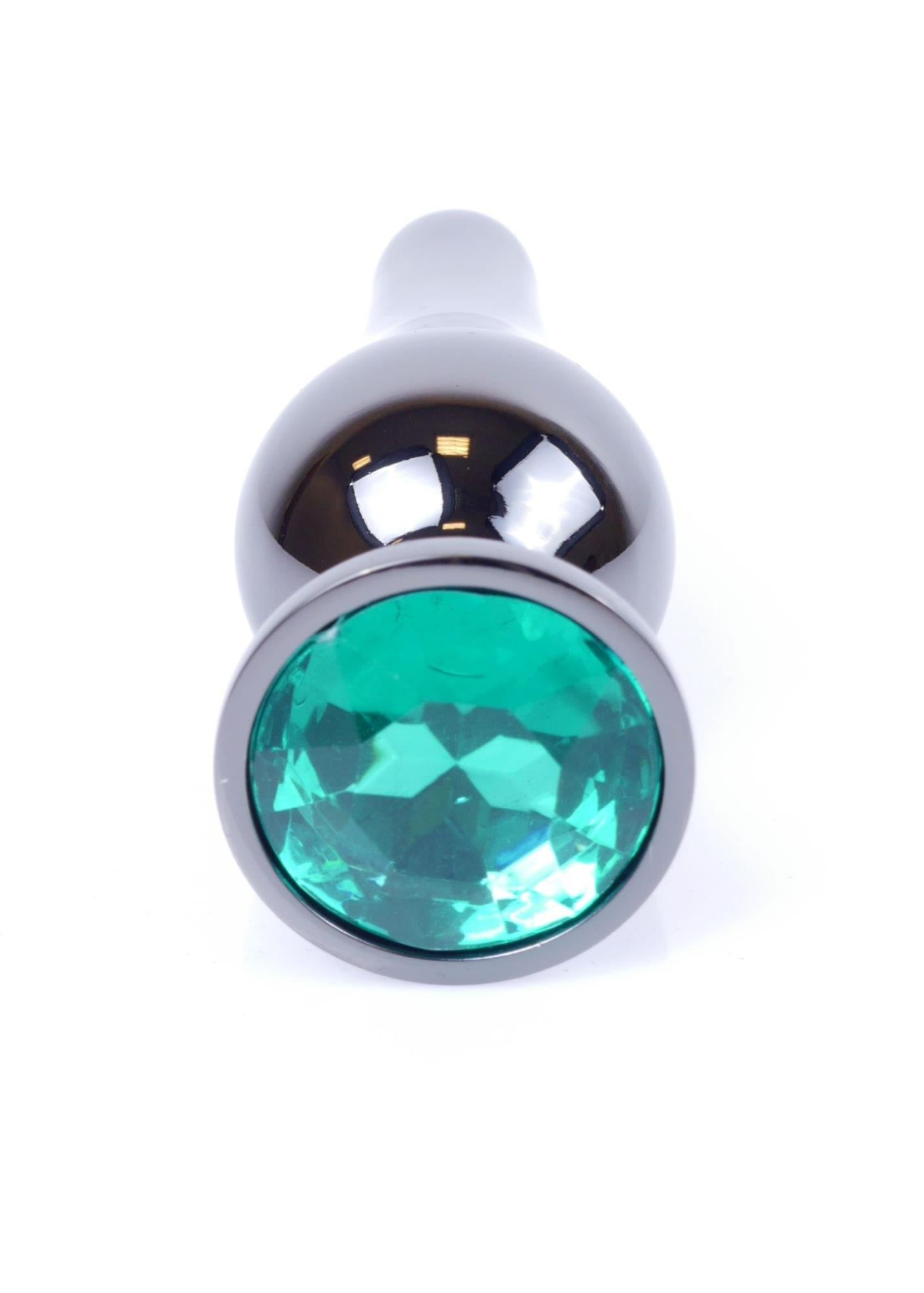 Dop anal din oțel MyLove Toys verde 9,5 cm