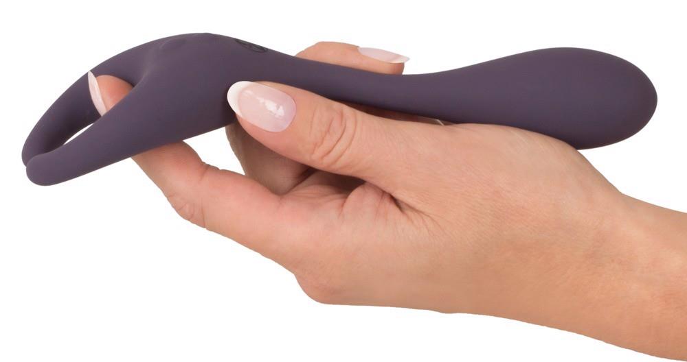 Vibrator din silicon pentru punctul G, cu telecomandă USB, Couples Choice, 18,5 cm