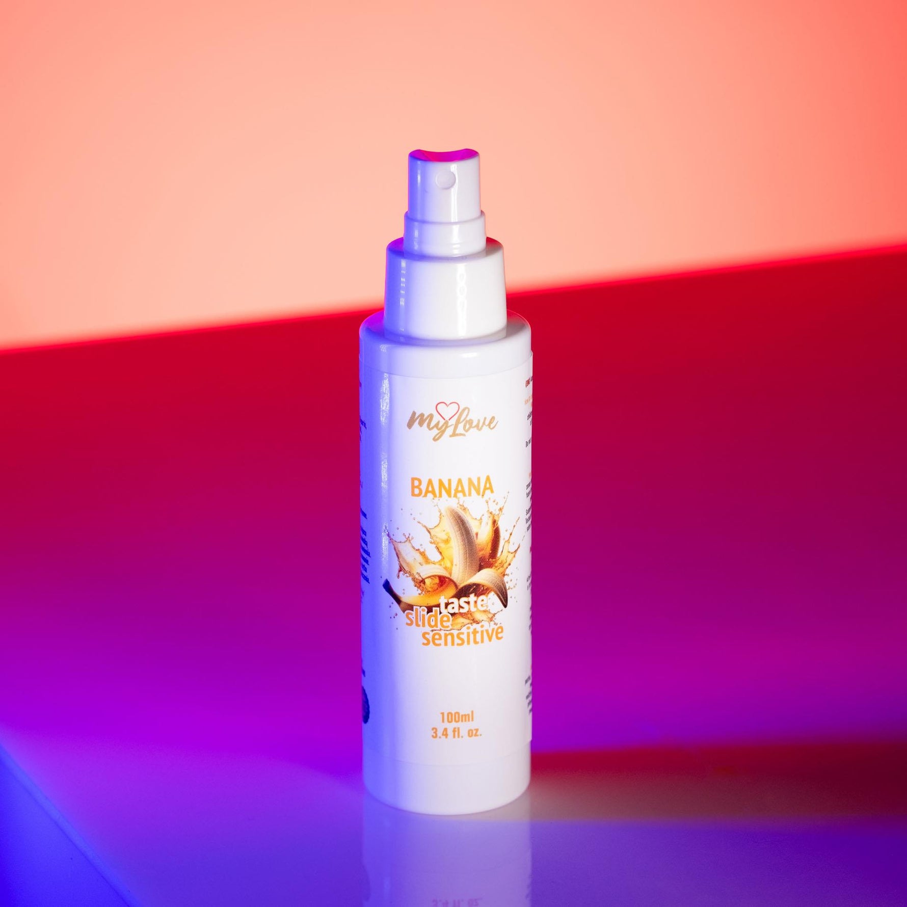 Gel intim MyLove Taste Slide Sensitive cu aromă de banană 100 ml