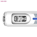 Masturbator vibrant Leten A380, alb, USB, 31 cm