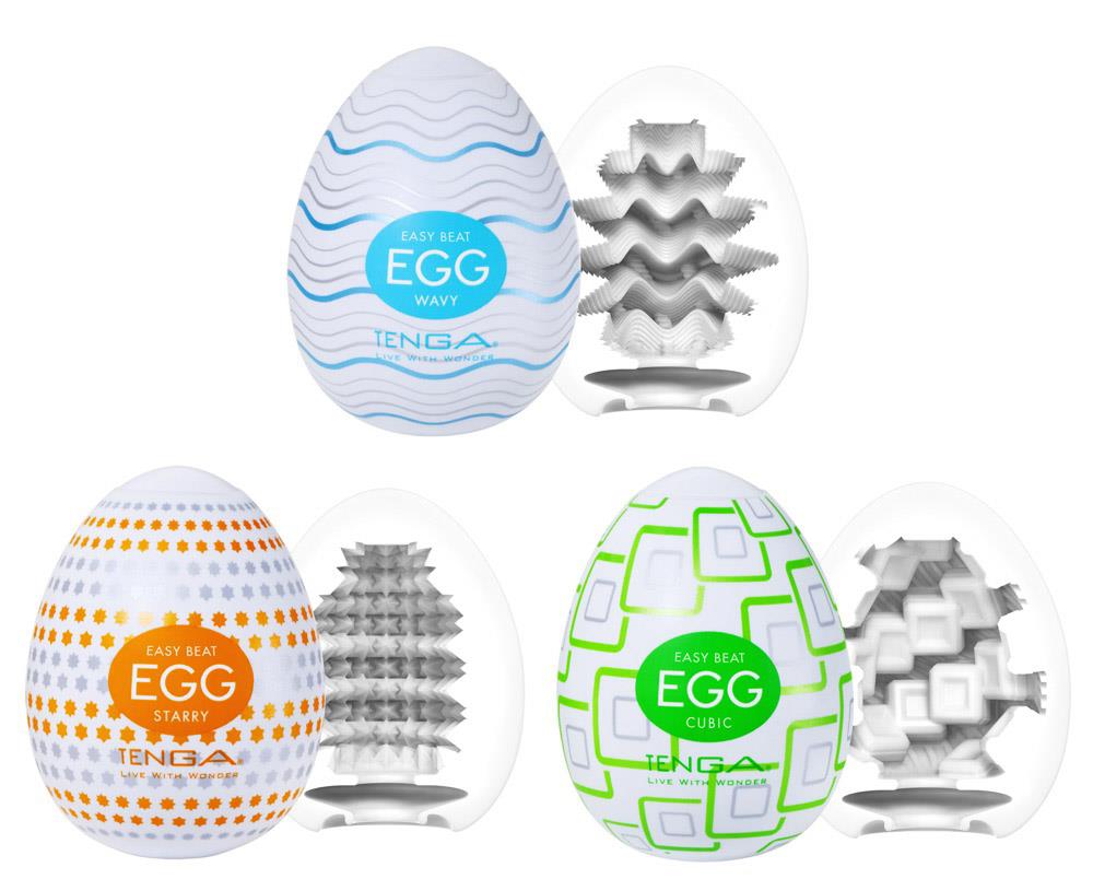 Set Masturbator Tenga Egg Standard de 3 bucăți 7 cm