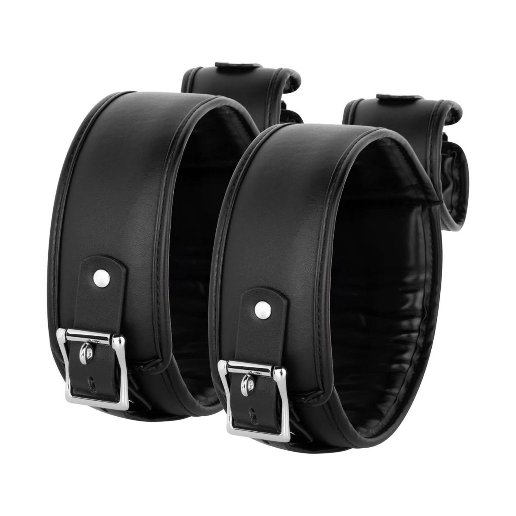 Set de centuri pentru coapse și încheieturi, negru, pentru dormitor, fantezii