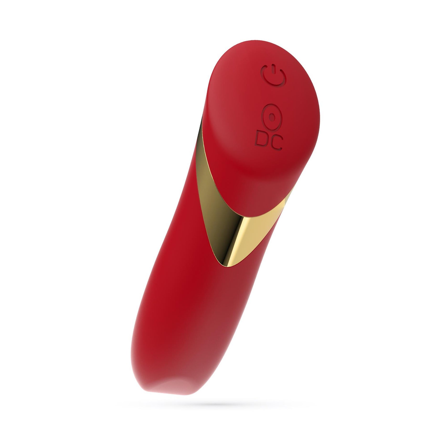 Mini vibrator Crushious Blinders reîncărcabil, silicon roșu, 10 cm