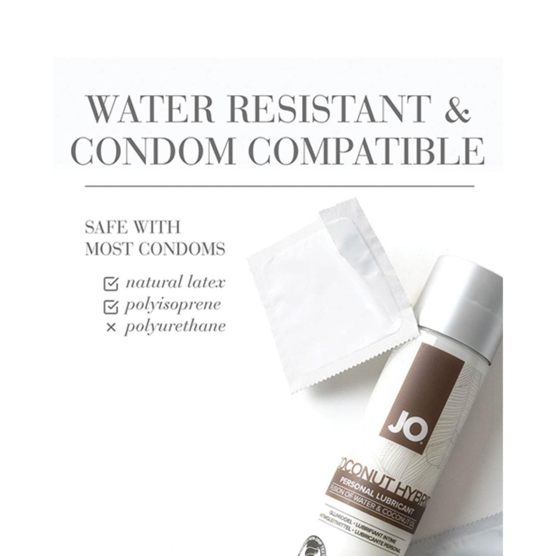Lubrifiant hibrid cu aromă de cocos JO 60 ml alb