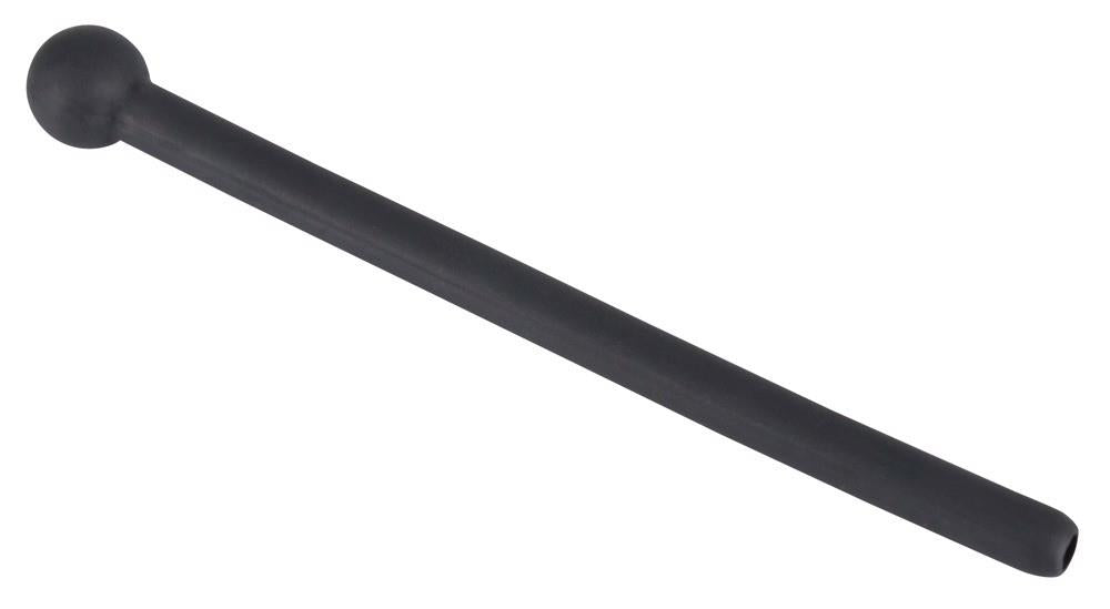 Dop pentru penis Piss Play din silicon Dop pentru penis negru 11,8 cm
