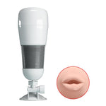 Masturbator vibrant cu bază de aspirație Pretty Love Hedy LR44, culoarea pielii