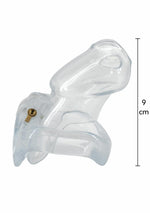 Centură de castitate Clear Control, transparentă, Hidden Desire, 10 cm