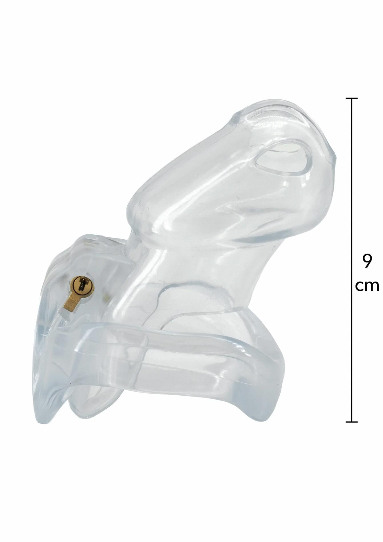 Centură de castitate Clear Control, transparentă, Hidden Desire, 10 cm