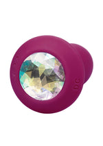 Plug vibrant din silicon Power Gem, violet, 95 cm