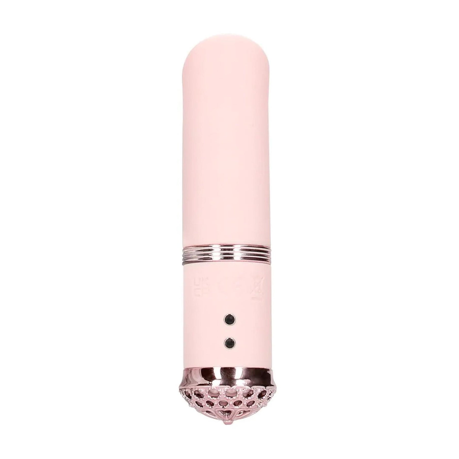 Vibrator ruj mini Loveline Luxe din silicon, roz, 10 cm