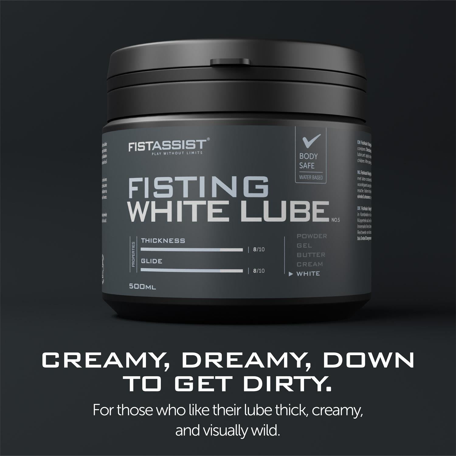 Lubrifiant alb gros pentru fisting Fist Assist Cobeco 500ml