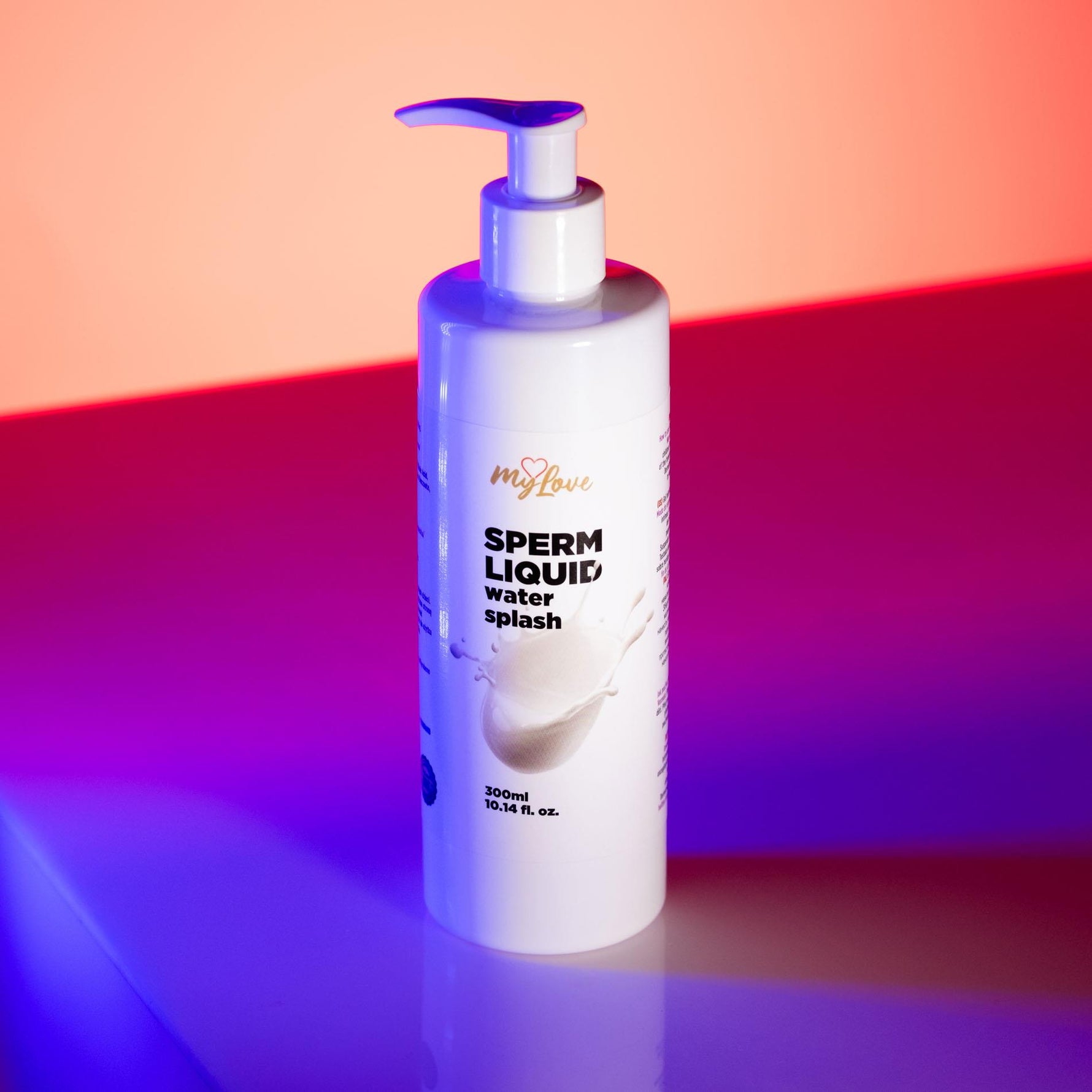 Gel intim MyLove care imită sperma, alb, 300 ml