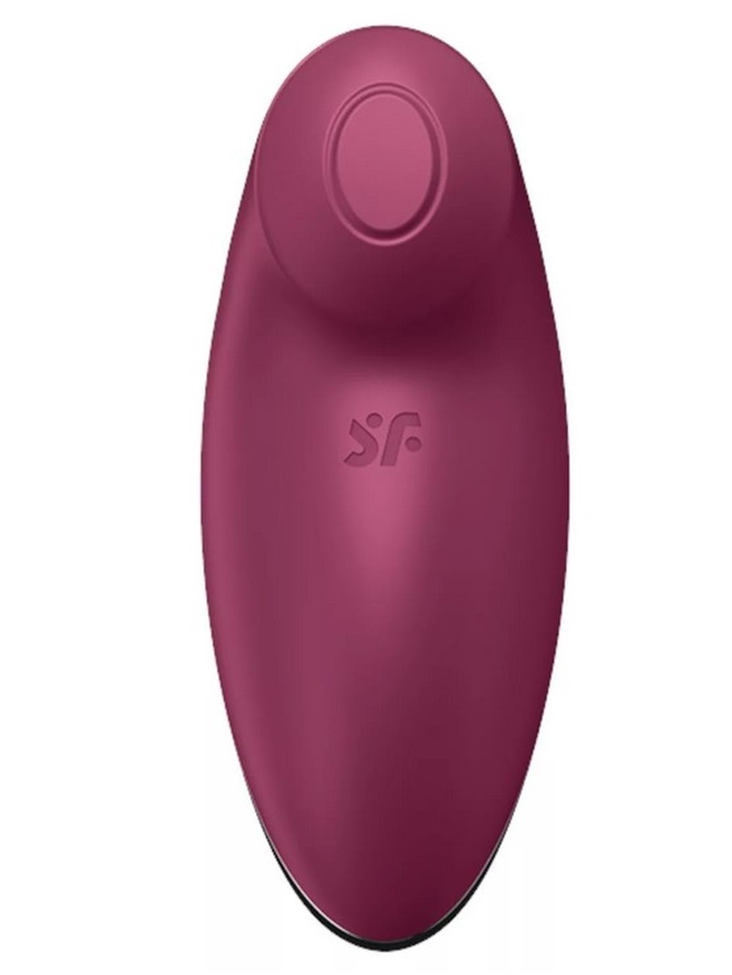 Stimulator clitoridian USB Satisfyer Tap Climax 2 Roșu
