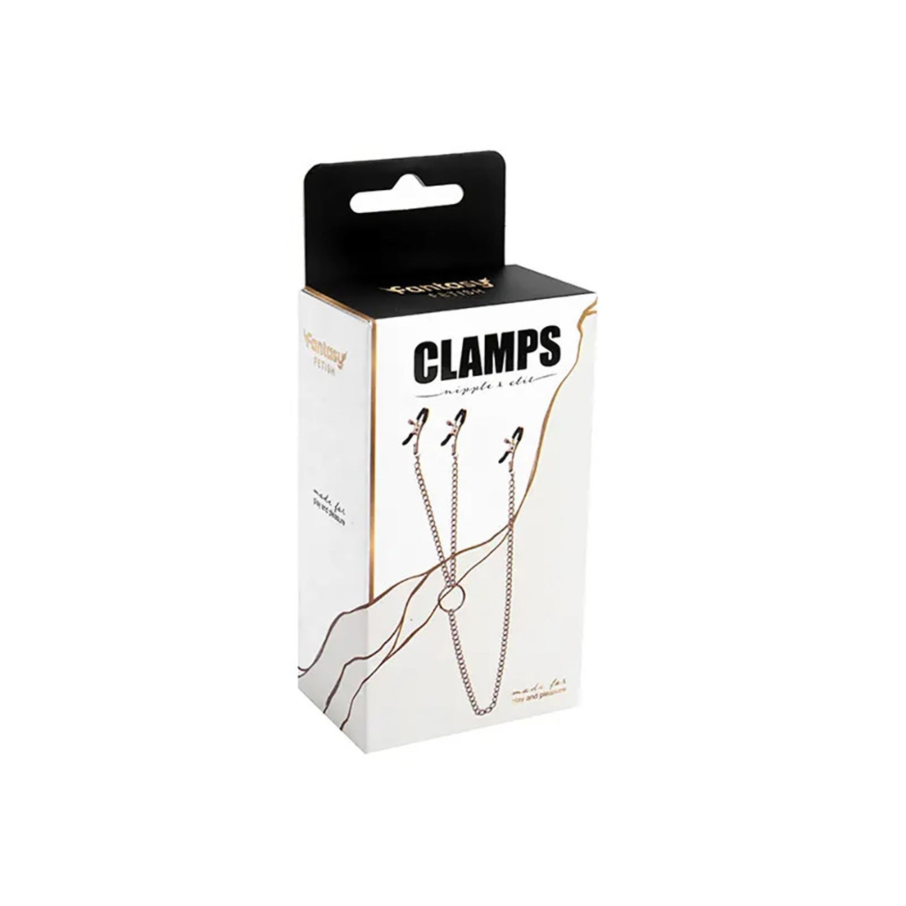 Cleme Fantasy pentru mameloane și clitoris cu lanț 53 cm