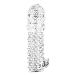 Manșon transparent pentru penis Lovesecret LS37 cu proeminențe 12,5 cm