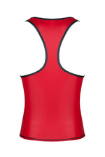 Tricou Regnes Fetish Planet wetlook cu bandă elastică roșu, mărimea S