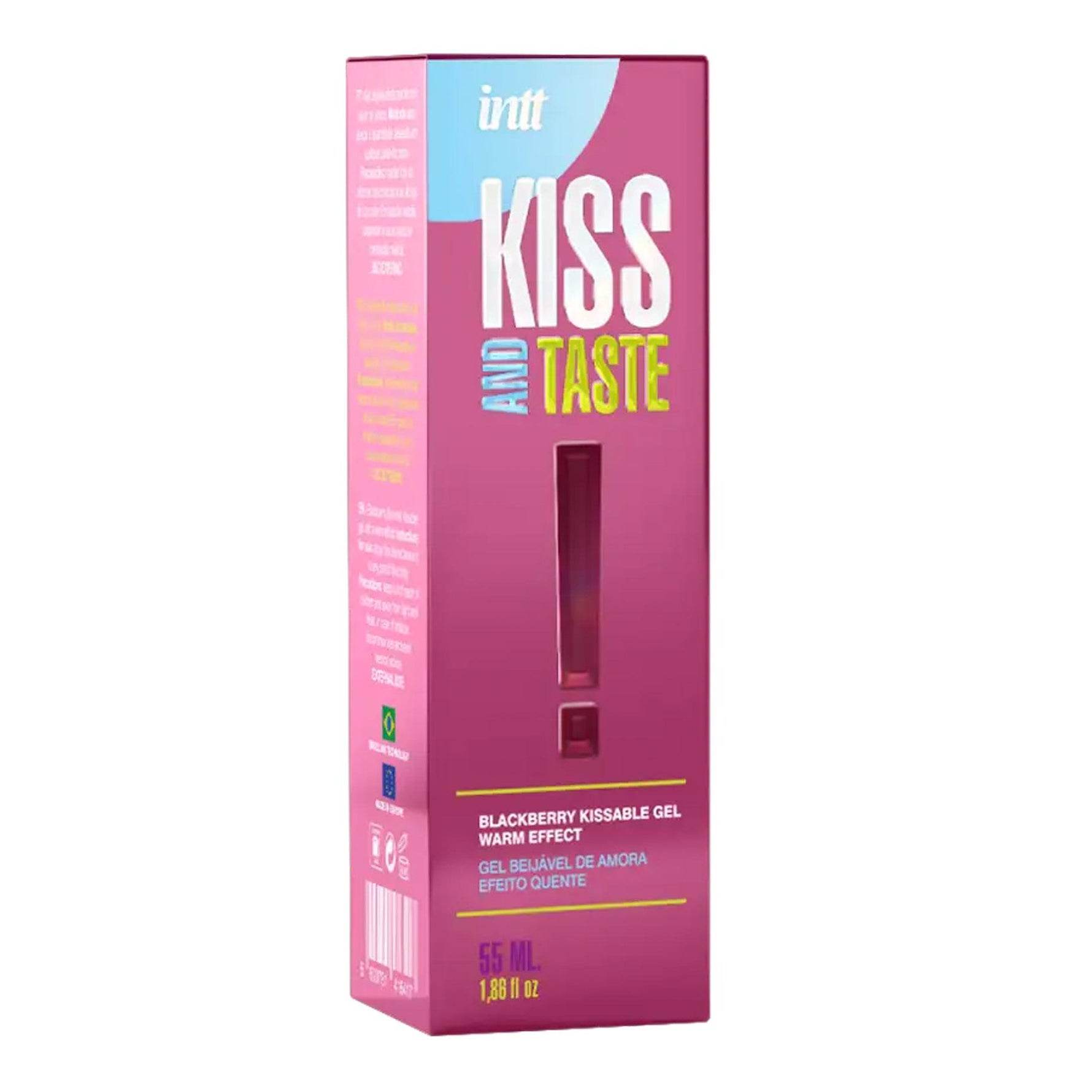Gel intim comestibil cu aromă de mure, încălzire Intt