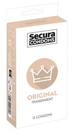 Prezervative din latex Secura Original 18 cm 12 bucăți