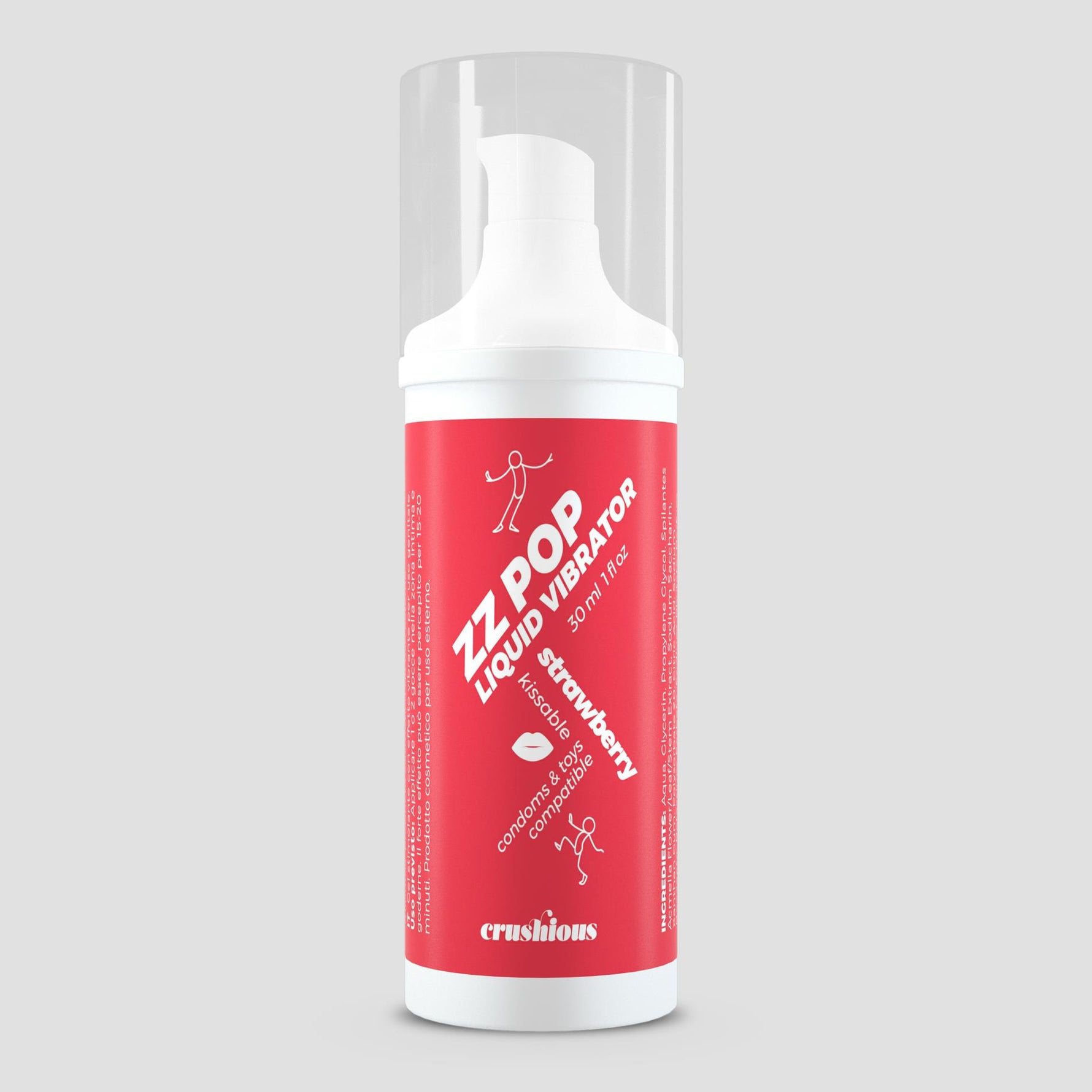 Lichid vibrant Crushious ZZ Pop cu căpșuni 30 ml