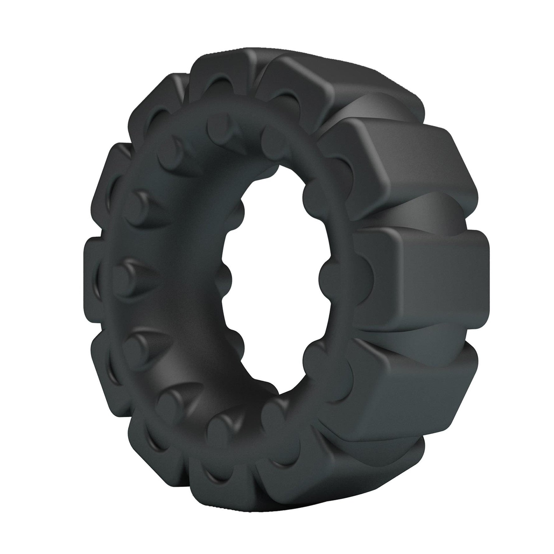 Inel pentru penis Crazy Bull Laiden super moale din silicon, negru