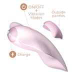 Vibrator USB din silicon Temptation Adrien Lastic controlat prin aplicație